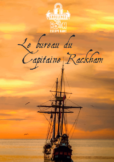 Affiche escape game mobile Le bureau du Capitaine Rackham Challenge The Room