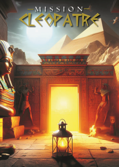 Affiche escape game mobile Mission Cléôpatre